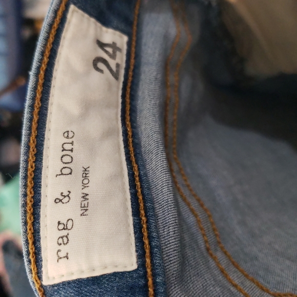 rag & bone New York Cate Mid Rise Ankle Skinny Medium Wash Denim Size 24 - Picture 11 of 16